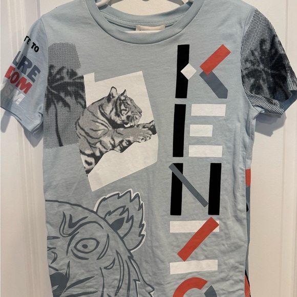 Kenzo Other - Kenzo boys Blue Short Sleeve Tee with Graphic Design